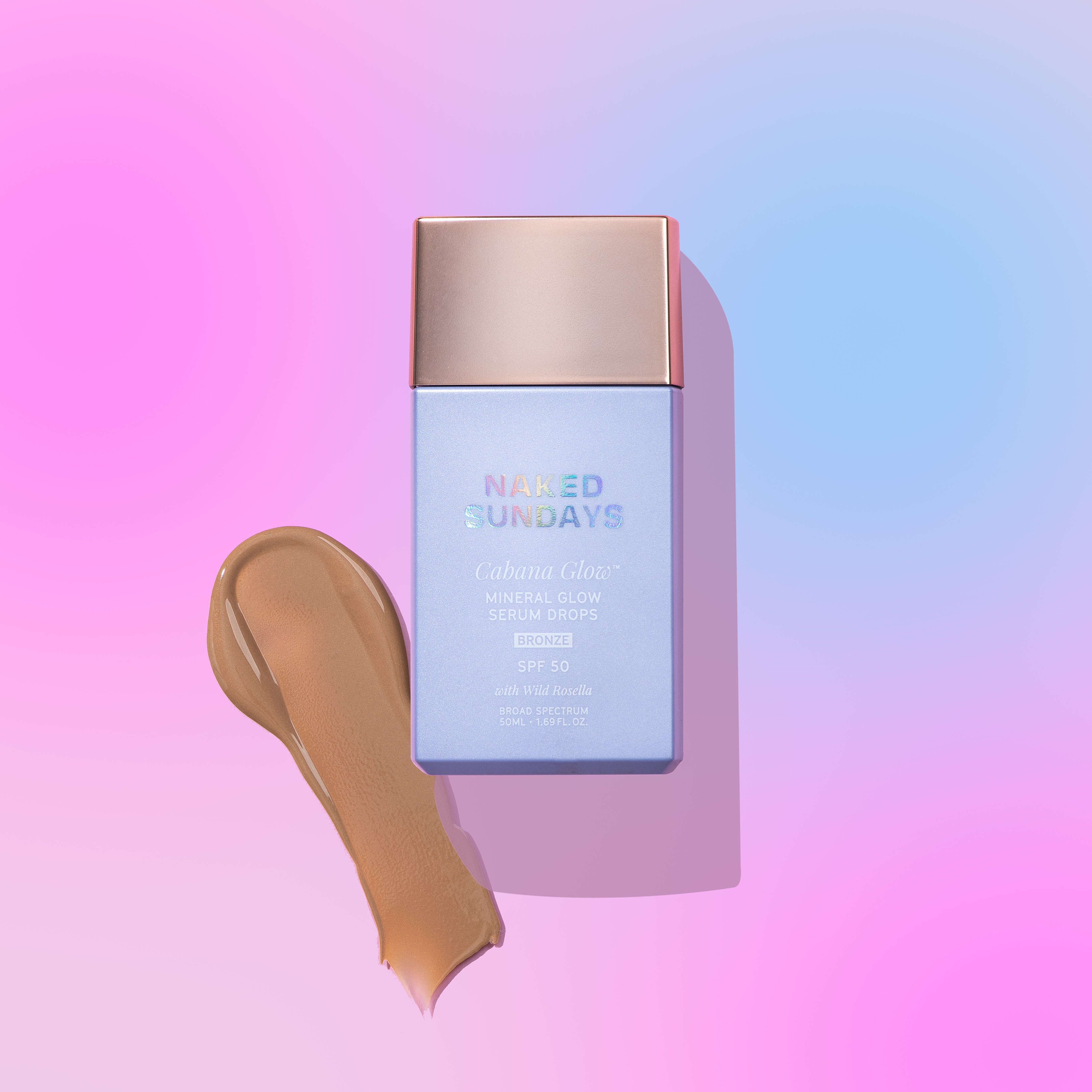 Naked Sundays + CabanaGlow™ SPF50 Mineral Glow Serum Drops in  ‘Bronze’