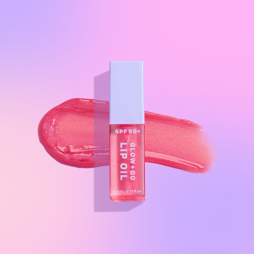 SPF50 Glow + Go Lip Oil in Watermelon (FREE GIFT)   Naked Sundays USA