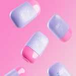 Naked Sundays SPF bottles on a pink background