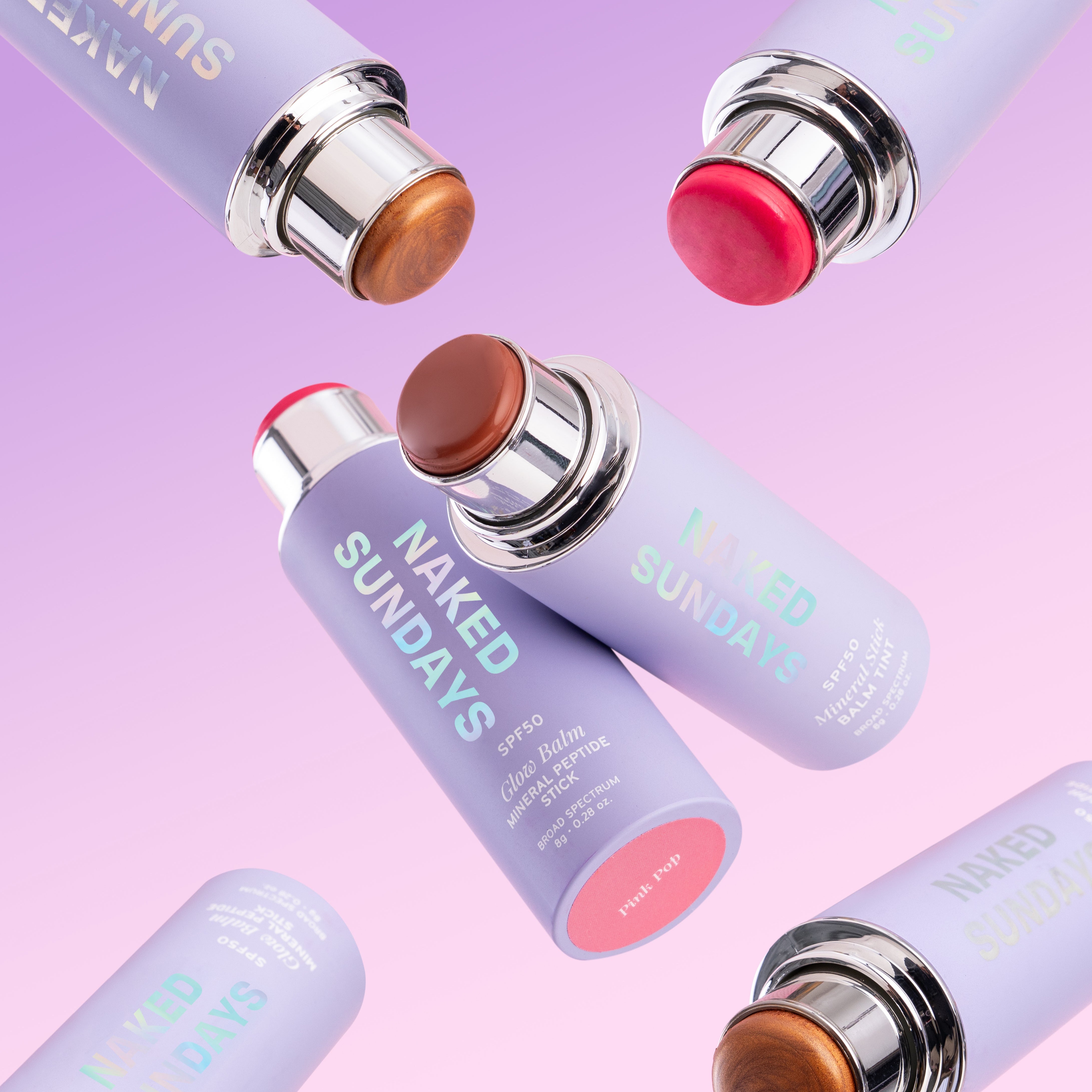 SPF50 GlowBalm Peptide Stick - Variants - Naked Sundays USA