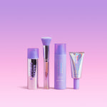 Naked Sundays products on a gradient pink to purple background.