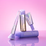 SPF + Beauty products with 'Naked Sundays' branding on a pink background