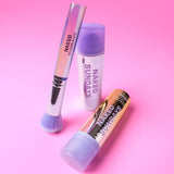 CabanaClear & Cabanaclear and holo brush with 'Naked Sundays' branding on a pink background