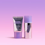 The cabanaclear full size and mini size next to each other on a gradient purple background