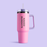 Pink Jumbo Tumbler Cup (FREE GIFT)