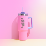 Pink Jumbo Tumbler Cup (FREE GIFT)