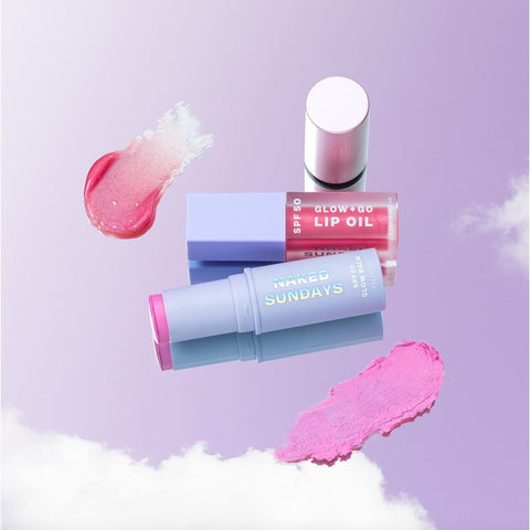 SPF50 Glow + Go Lip Oil in Watermelon | Naked Sundays – Naked Sundays USA