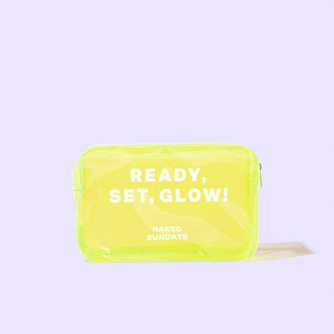 Neon Yellow Makeup Bag   Naked Sundays USA